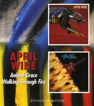the album cover for April Wine - Animal Grace/Walking Through Fire [Import]