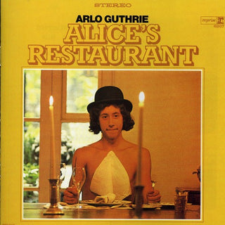the album cover for Arlo Guthrie - Alice's Restaurant