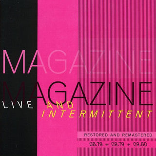 the album cover for Magazine - Live and Intermittent
