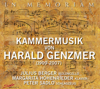 the album cover for Genzmer - In Memoriam