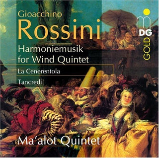 the album cover for G. ROSSINI - Harmoniemusik for Wind Quintet: La Cenerentola