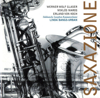 the album cover for SÃ¼ddeutsche Saxophon-Kammerorchester - Saxazione