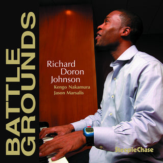 the album cover for Richard Johnson Doron - Battle Grounds