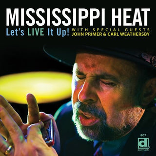 the album cover for John Primer - Let's Live It Up