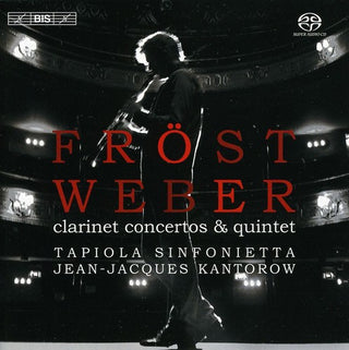 the album cover for Martin FrÃ¶st - Clarinet Concertos