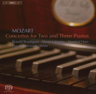 the album cover for Manfred Huss - Concertos for Two & Three Pianos