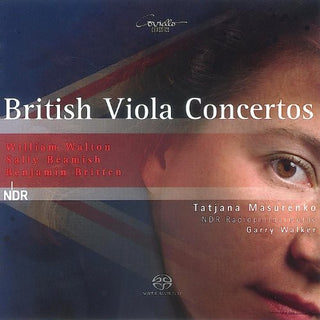 the album cover for Tatjana Masurenko - British Viola Concertos