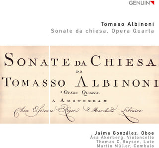 the album cover for Jaime Gonz Lez - Sonate Da Chiesa Opera Quarta