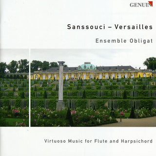 the album cover for Ensemble Obligat - Virtuoso Music for Flute & Harpsichord