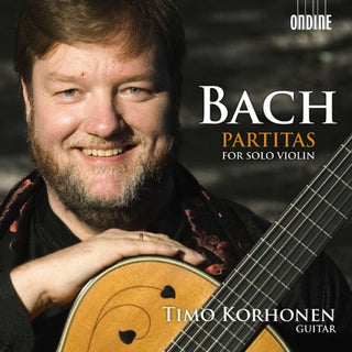 the album cover for Timo Korhonen - Bach Partitas for Solo Violin