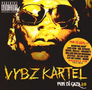 the album cover for Vybz Kartel - Pon Di Gaza 2.0