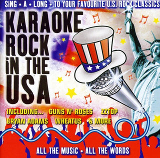 the album cover for Various Artists - Karaoke Rock In The USA
