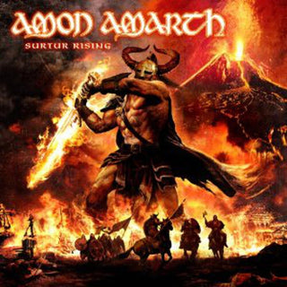 the album cover for Amon Amarth - Surtur Rising