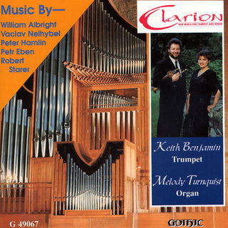 the album cover for Benjamin/Steed - Music for Trumpet & Organ