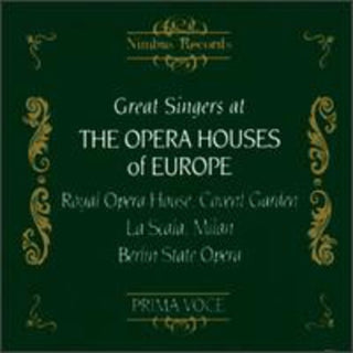 the album cover for Great Singers Opera Houses Of Europe / Various - Great Singers at the Europe Op