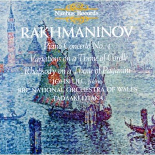 the album cover for John Lill - Piano Concerto 4 / Corelli Variations