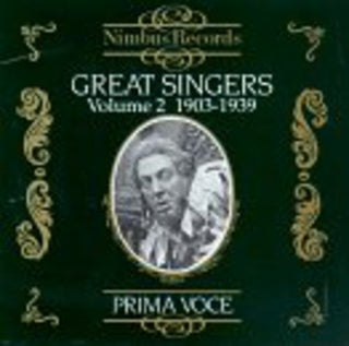 the album cover for Great Singers 2: 1903-39 / Various - Great Singers 2: 1903-39 / Various