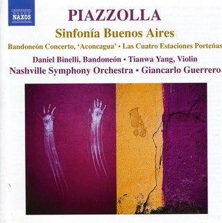 the album cover for A. PIAZZOLLA - Sinfonia Buenos Aires / Bandoneon Concerto