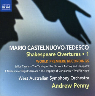 the album cover for M. CASTELNUOVO-TEDESCO - Shakespeare Overtures 1