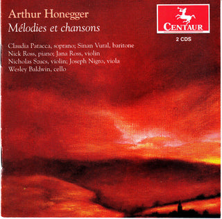 the album cover for Honegger / Patacca / Vural / Baldwin - Melodies Et Chansons