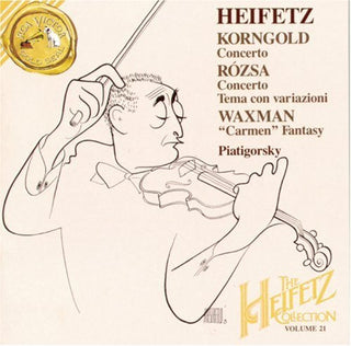 the album cover for Jascha Heifetz - Concertos 21