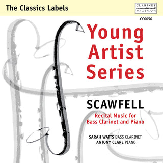 the album cover for Scawfull / Watts / Clare - Recital Music For Bass Clarinet & Piano