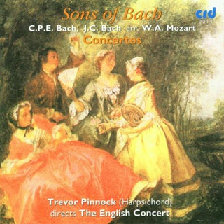 the album cover for Brooke Mitchell - Concertos in E WQ 14 / G WQ 43 No 5