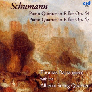 the album cover for Thomas Rajna - Piano Quintet in E Flat Op 44 & 47