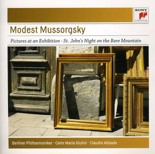 the album cover for Mussorgsky / Giulini / Berlin Phil Orch - Pictures at An Exhibition / St. John's Night on