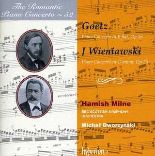the album cover for Goetz/Wieniawski - Romantic Piano Concerto 52