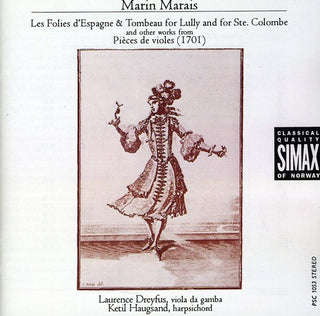 the album cover for Marin Marais - Pieces de Violes / Les Folies Despagne