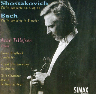 the album cover for Shostakovitch/Bach - Violin Concertos