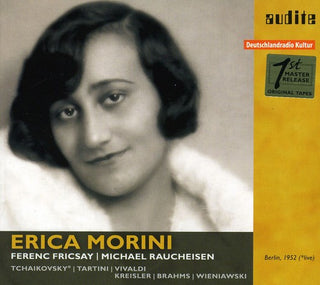 the album cover for Erica Morini, Erica Morini, Ferenc Fricsay & RIAS-Symphonie-Orchester - Morini Plays Tchaikovsky Tartini Vivaldi Kreisler