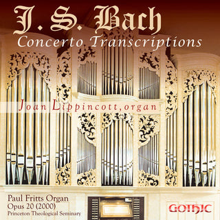 the album cover for Joan Lippincott - Bach Concerto Transcriptions