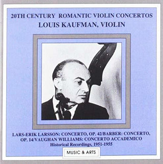 the album cover for Kaufman - 20th Century Romantic Violin