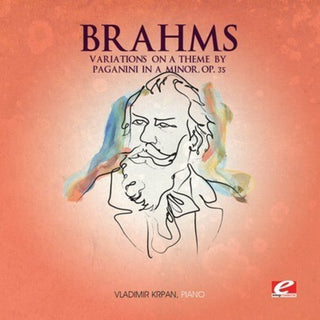 the album cover for Brahms - Variations on a Theme By Paganini