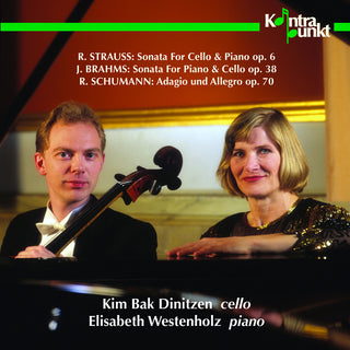 the album cover for Kim Dinitzen Bak / Westenholz,Elisabeth - Cello & Piano Works