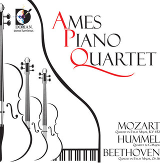 the album cover for The Ames Piano Quartet - Ames Piano Quartet Play Mozart Hummel Beethoven