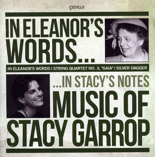 the album cover for Buffy Baggott - In Eleanors Words: Music of Stacy Garrop