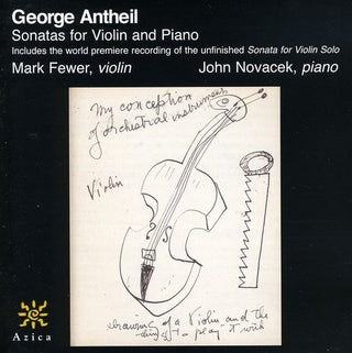 the album cover for JOHN NOVACEK - Sonatas for Violin & Piano