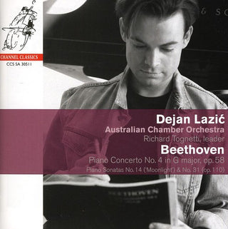 the album cover for Dejan Lazic - Piano Concerto 4 / Sonatas 14 & 31