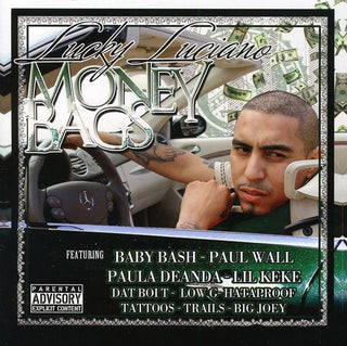 the album cover for Lucky Luciano - Money Bags