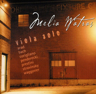the album cover for Melia Watras - Viola Solo