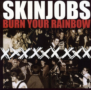 the album cover for Skinjobs - Burn Your Rainbow