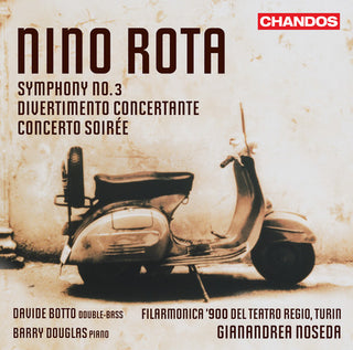 the album cover for Nino Rota - Sym 3 / Divertimento Concertante / Cto Soiree