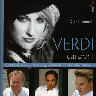 the album cover for Diana Damrau - Verdi Canzoni