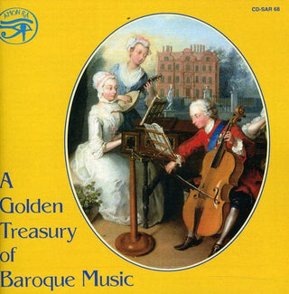the album cover for Various Artists - Golden Treasury of Baroque Music