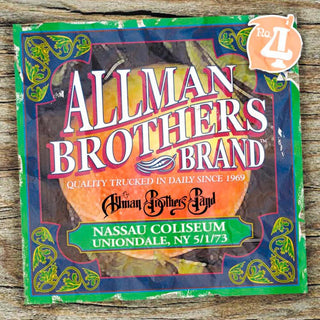 the album cover for The Allman Brothers Band - Nassau Coliseum Ny 5/1/73 [Limited Collector's Edition]