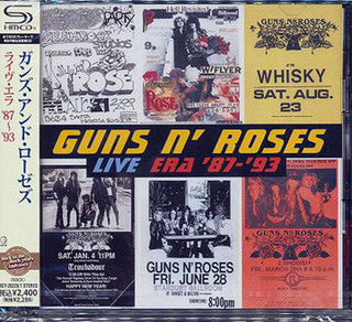 the album cover for Guns N' Roses - Live Era 87 - 93
