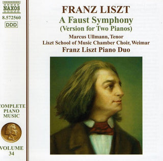 the album cover for Franz Liszt Piano Duo - Piano Music 34